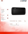 Crucial Portable X8 4TB Czarny