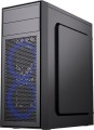 Gembird Midi Tower Fornax M100B ATX niebiesie wentylatory Czarna