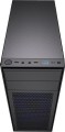 Gembird Midi Tower Fornax M100B ATX niebiesie wentylatory Czarna