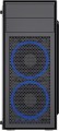 Gembird Midi Tower Fornax M100B ATX niebiesie wentylatory Czarna