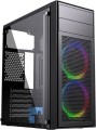 Gembird Midi Tower Fornax M100RGB ATX wentylatory RGB Czarna