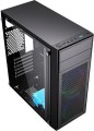 Gembird Midi Tower Fornax M100RGB ATX wentylatory RGB Czarna