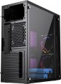 Gembird Midi Tower Fornax M100RGB ATX wentylatory RGB Czarna