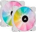 Corsair iCUE SP140 RGB ELITE Performance Biały 3-pack + Lighting Node CORE