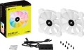 Corsair iCUE SP140 RGB ELITE Performance Biały 3-pack + Lighting Node CORE