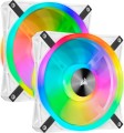 Corsair iCUE QL140 RGB PWM 2-pack + Kontroler Biały