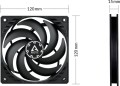 Arctic P12 Slim PWM PST