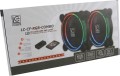 LC-Power 120 mm RGB 2-pack + Pasek LED + Hub + Pilot