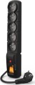Acar F5 PRO przeciwprzepięciowa 5 gniazd 1.5 m czarna