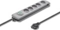 Qoltec Swift przeciwprzepięciowa 5 gniazd 1.8 m szara