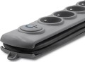 Qoltec 6 gniazd 5 m szara