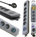 Qoltec 6 gniazd 5 m szara