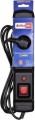 Activejet Combo przeciwprzepięciowa 3 gniazd 1.5 m czarna