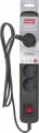 Activejet Combo przeciwprzepięciowa 5 gniazd 3 m czarna