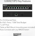 NETGEAR 10PT M4250-9G1F-POE+ MANAGED SWCH