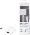 LogiLink USB-C - HDMI Biały