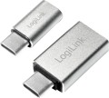 LogiLink USB-C - microUSB USB-C - USB Srebrny