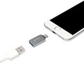 LogiLink USB-C - microUSB USB-C - USB Srebrny