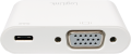 LogiLink USB-C - VGA + USB-C Biały