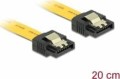 Delock SATA - SATA, 0.2m, Żółty