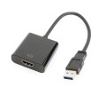 Gembird A-USB3-HDMI-02 USB - HDMI Czarny