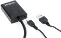 Gembird A-VGA-HDMI-01 D-Sub (VGA) - HDMI + USB-A + Jack 3.5mm czarny