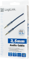 LogiLink Jack 3.5mm - Jack 3.5mm 0.3m niebieski