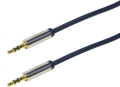 LogiLink Jack 3.5mm - Jack 3.5mm 0.5m niebieski