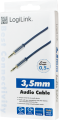 LogiLink Jack 3.5mm - Jack 3.5mm 0.5m niebieski
