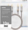 LogiLink RCA (Cinch) x2 - RCA (Cinch) x2 10m czarny