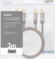 LogiLink RCA (Cinch) x2 - RCA (Cinch) x2 3m czarny