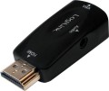 LogiLink HDMI - D-Sub (VGA) + Jack 3.5mm czarny