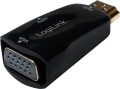 LogiLink HDMI - D-Sub (VGA) + Jack 3.5mm czarny