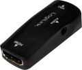 LogiLink HDMI - D-Sub (VGA) + Jack 3.5mm czarny