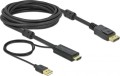 Delock DisplayPort - HDMI 5m czarny