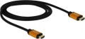 Delock HDMI - HDMI 1m pomarańczowy