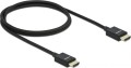 Delock HDMI - HDMI 1m czarny