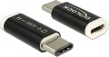 Delock USB-C - microUSB Czarny