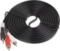 Lanberg Jack 3.5mm - RCA (Cinch) x2 5m czarny