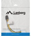 Lanberg Molex x2 - PCIe 6-pin, 0.15m, Żółty