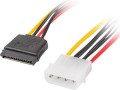 Lanberg Molex - SATA x2, 0.3m, Wielokolorowy