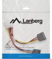 Lanberg Molex - SATA x2, 0.15m, Wielokolorowy