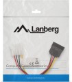 Lanberg Molex - SATA, 0.15m, Wielokolorowy