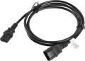 Lanberg IEC 320 C13 - C14, 1.8m, czarny