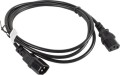 Lanberg IEC 320 C13 - C14, 1.8m, czarny