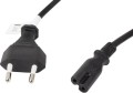 Lanberg radiowy CEE 7/16 - IEC 320 C7, 1.8m, czarny