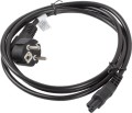 Lanberg IEC 7/7 - IEC 320 C5, 1.8m, czarny