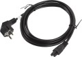 Lanberg IEC 7/7 - IEC 320 C5, 3m, czarny