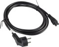 Lanberg IEC 7/7 - IEC 320 C5, 3m, czarny