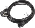 Lanberg CEE 7/7 - IEC 320 C13, 3m, czarny